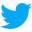 Twitter Logo with no background colour