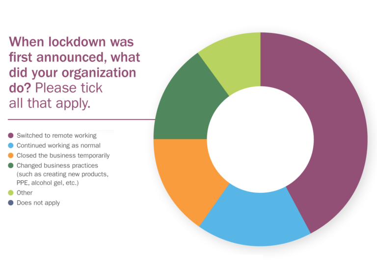 Lockdown donut chart