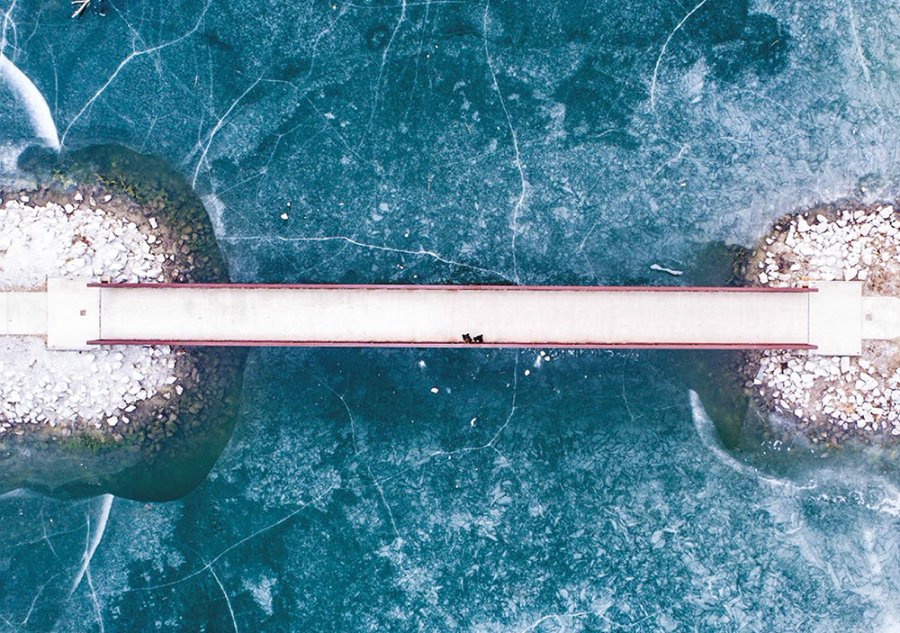 Bridge over sea