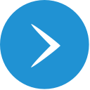 A graphic of a white arrow on a blue circle
