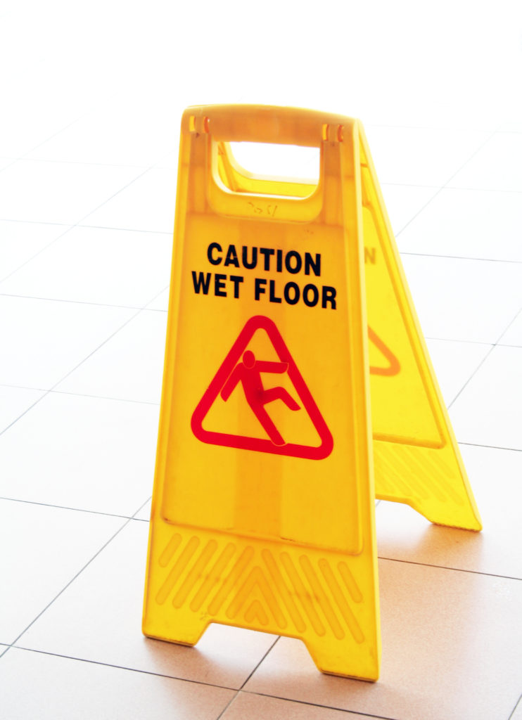 Wet floor sign