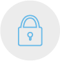 A graphic of a padlock