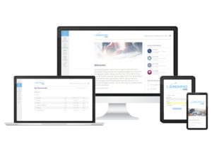 Image of multiple devices showing a responsive website